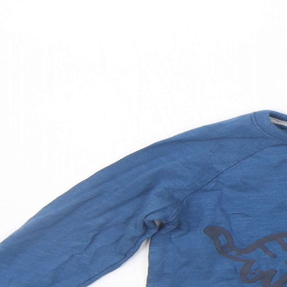 George Girls Blue   Basic T-Shirt Size 6-9 Months