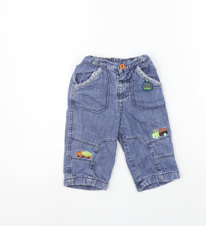TU Girls Blue Jogger Jeans Size 6-9 Months