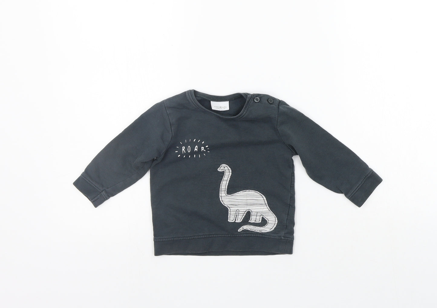 NEXT Girls Grey   Basic T-Shirt Size 6-9 Months