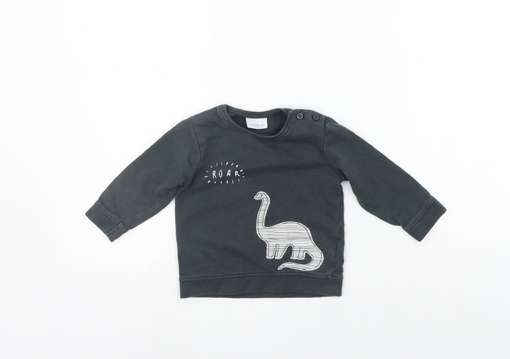 NEXT Girls Grey   Basic T-Shirt Size 6-9 Months