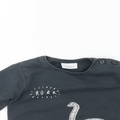 NEXT Girls Grey   Basic T-Shirt Size 6-9 Months