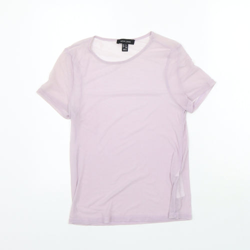 New Look Womens Purple   Basic T-Shirt Size 8