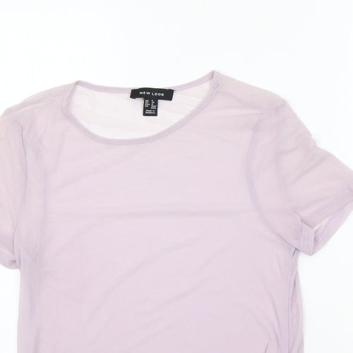 New Look Womens Purple   Basic T-Shirt Size 8