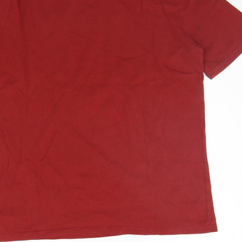 Marks and Spencer Womens Red   Basic T-Shirt Size 8