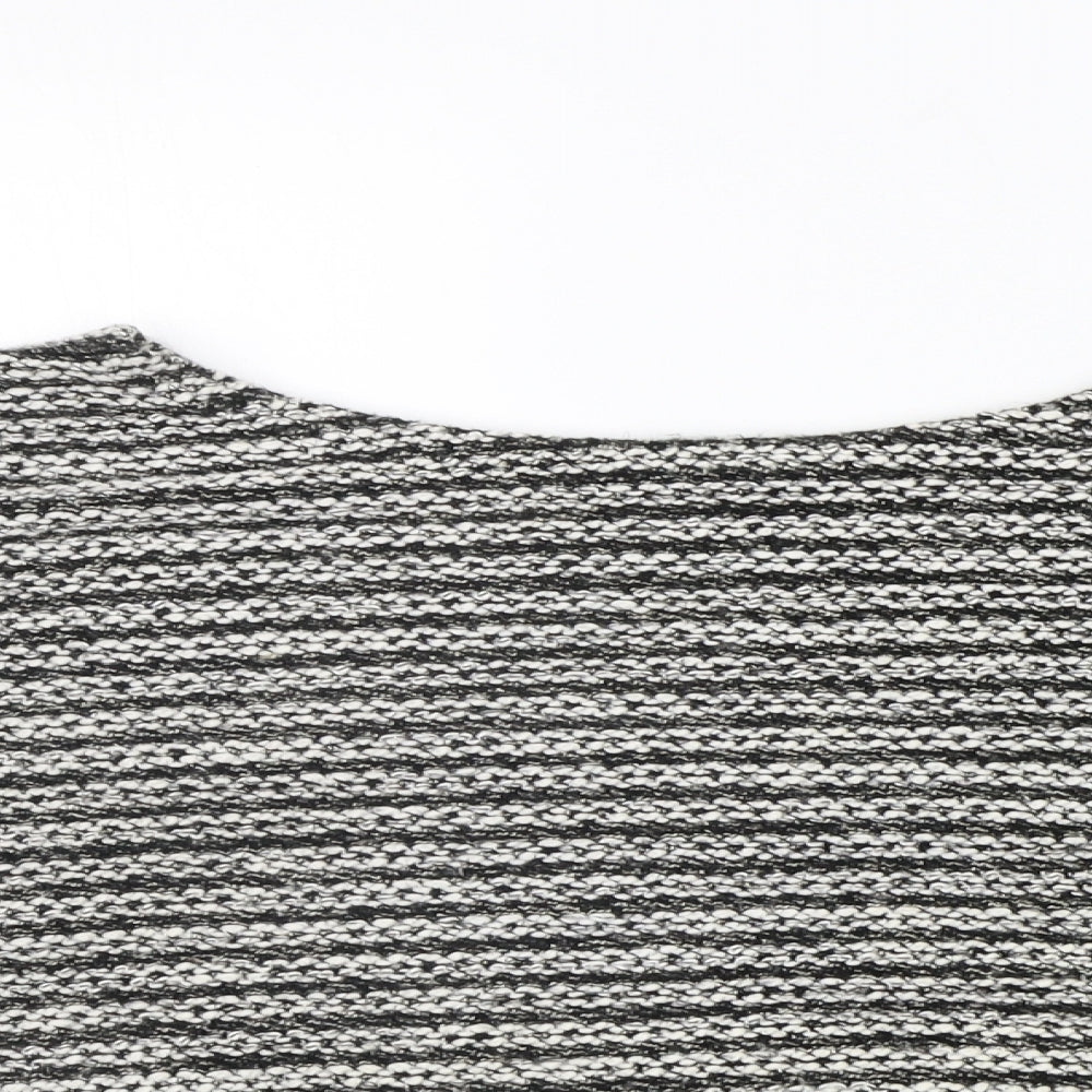 Atmosphere Womens Grey Geometric  Pullover Jumper Size M