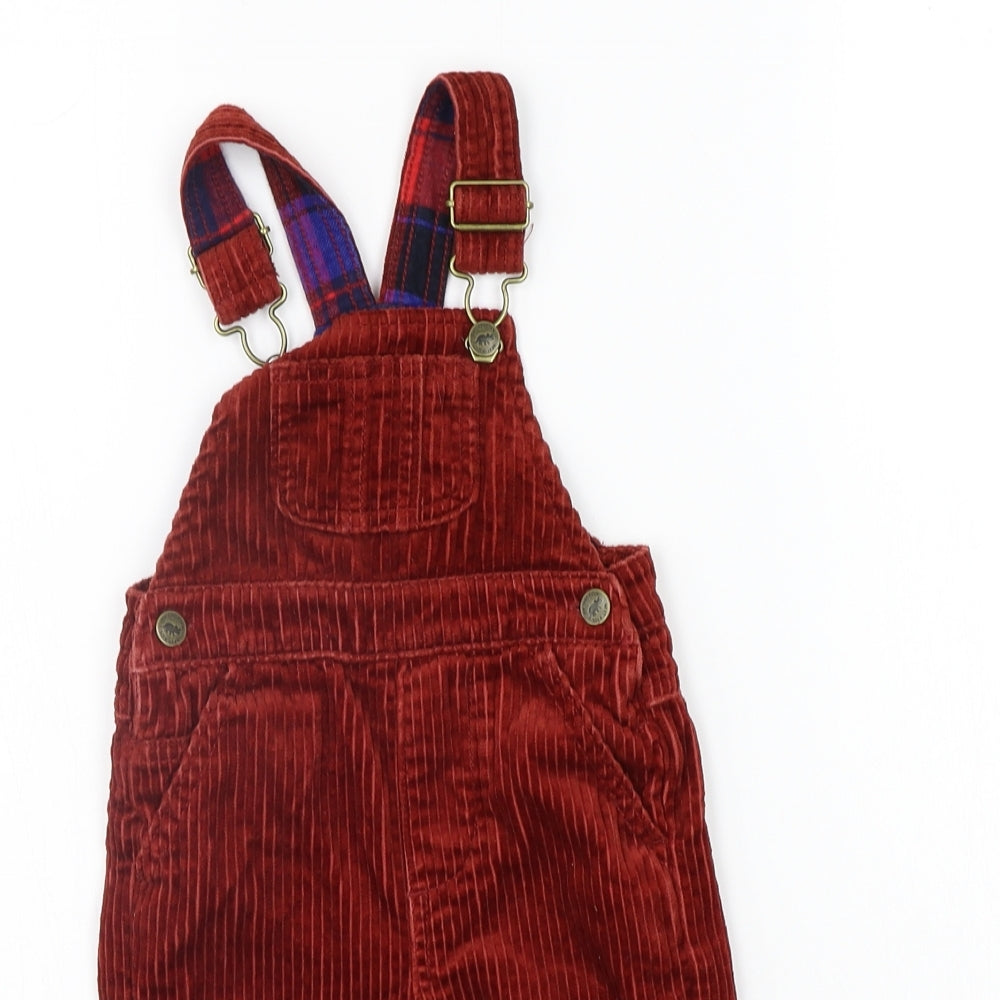 NEXT Girls Orange   Dungaree One-Piece Size 6-9 Months