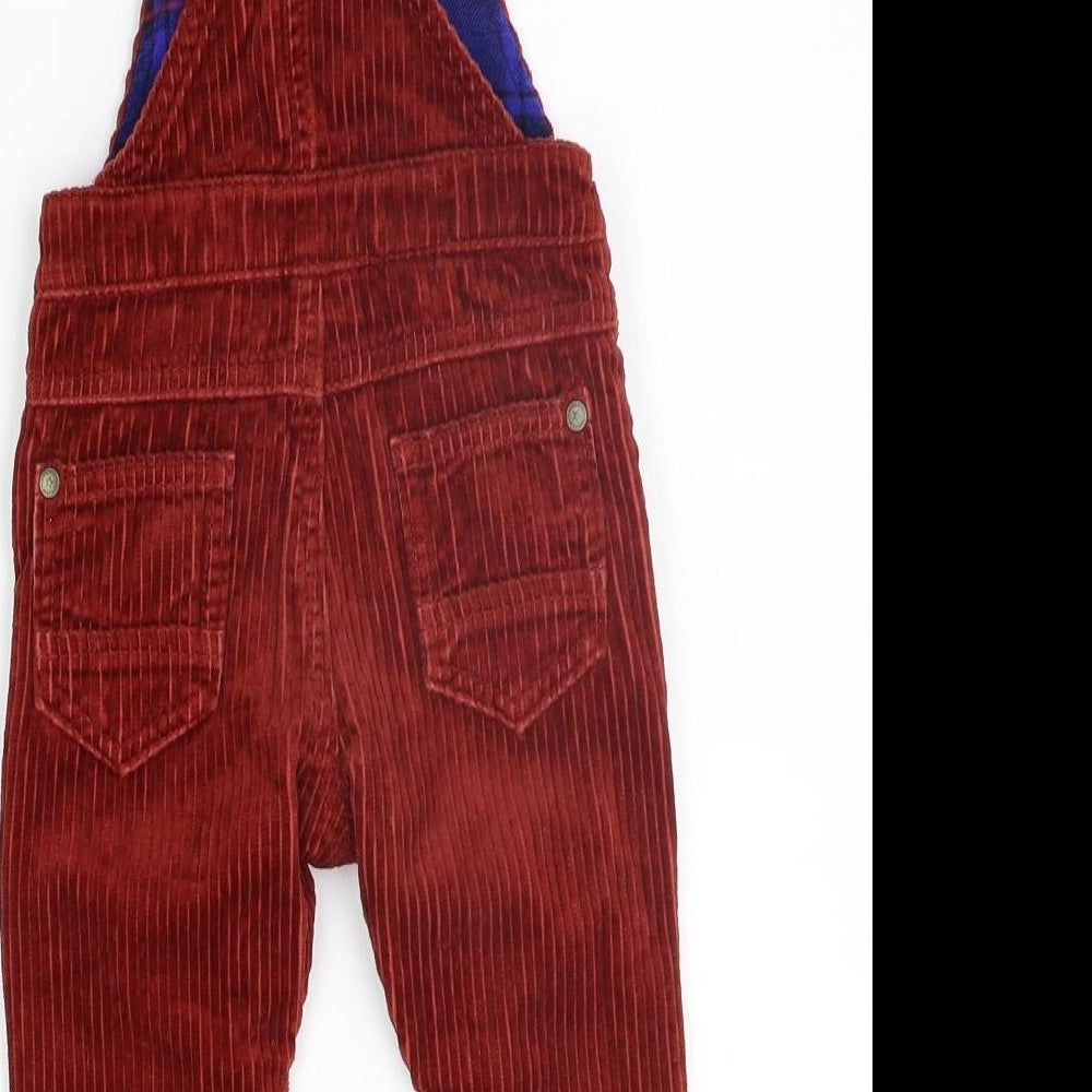 NEXT Girls Orange   Dungaree One-Piece Size 6-9 Months