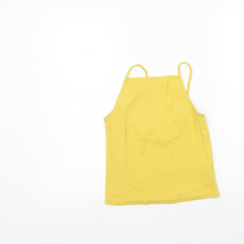 New Look Womens Yellow   Basic Tank Size 14
