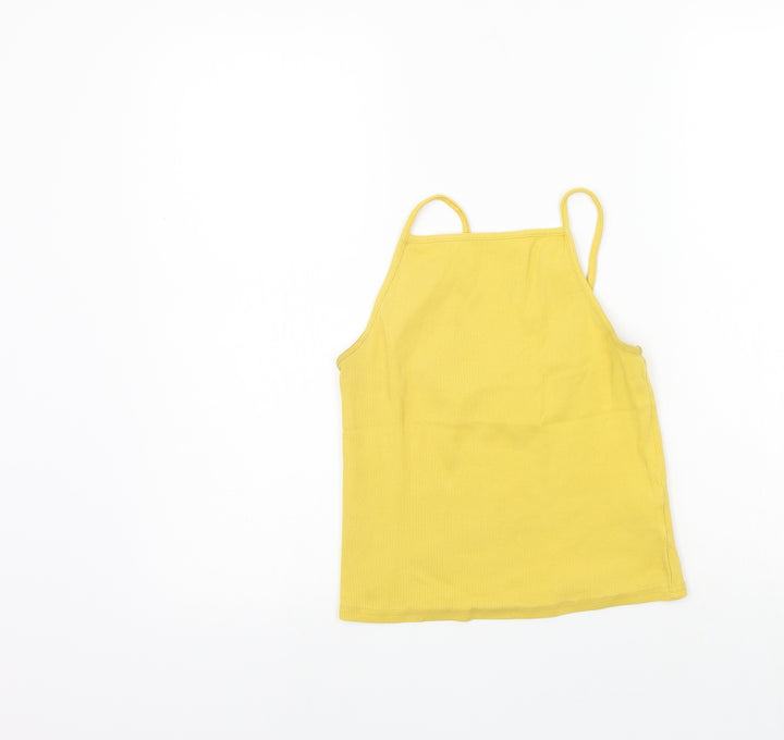 New Look Womens Yellow   Basic Tank Size 14