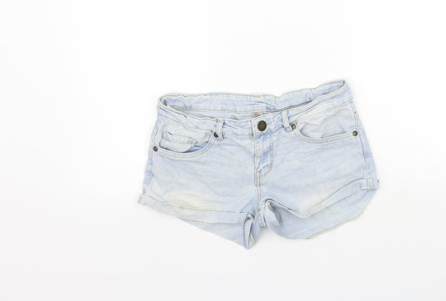 deniem co Womens Blue   Cut-Off Shorts Size 10