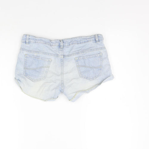 deniem co Womens Blue   Cut-Off Shorts Size 10