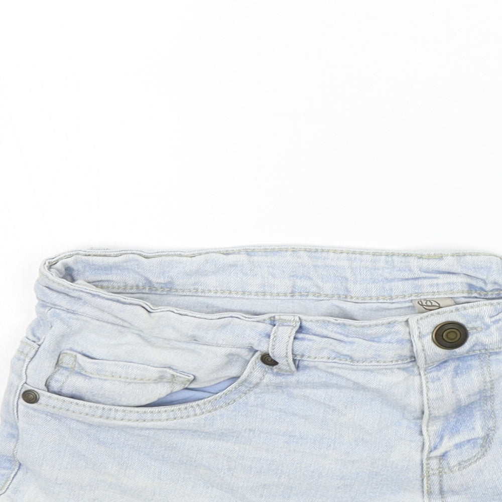 deniem co Womens Blue   Cut-Off Shorts Size 10