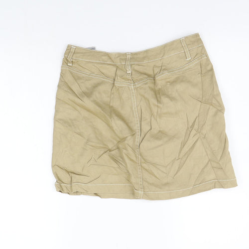 Divided Womens Beige   A-Line Skirt Size 8