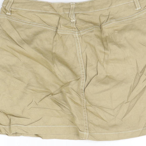 Divided Womens Beige   A-Line Skirt Size 8