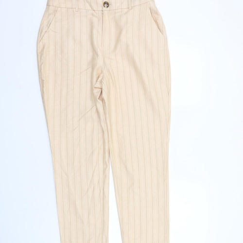 Missguided Womens Beige   Trousers  Size 12 L28 in