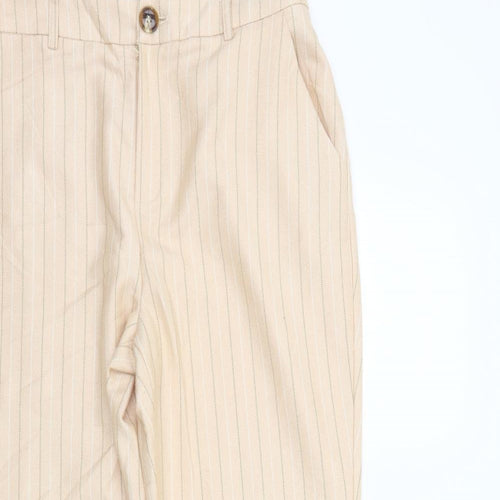 Missguided Womens Beige   Trousers  Size 12 L28 in