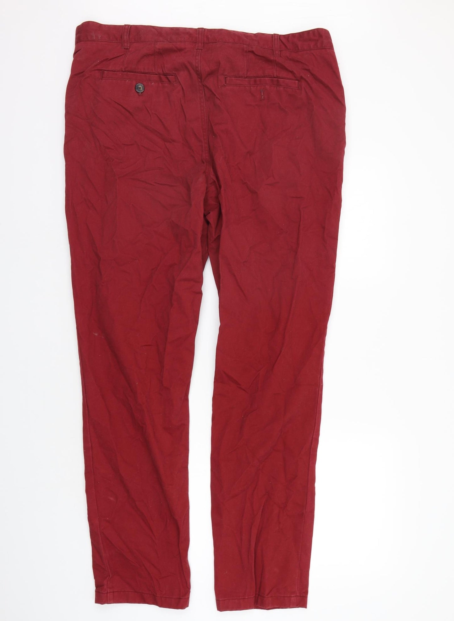 John Lewis Mens Red   Trousers  Size 40 in L32 in