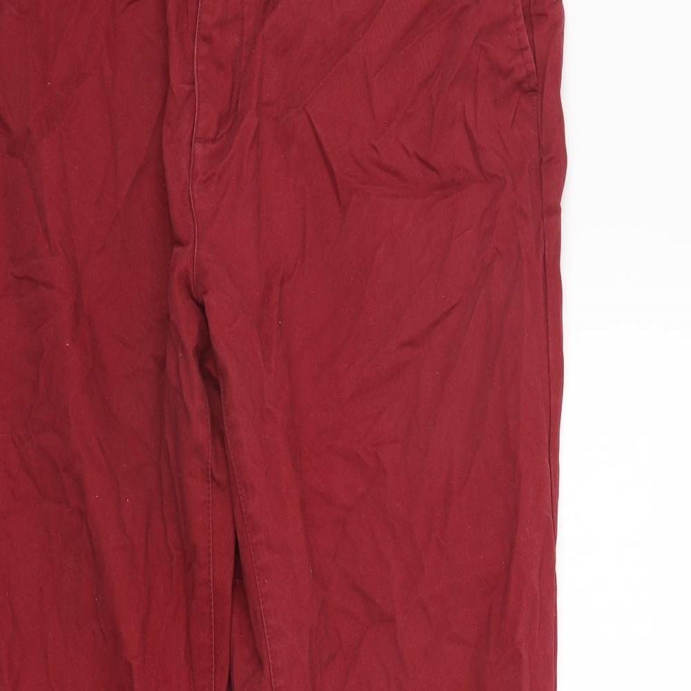 John Lewis Mens Red   Trousers  Size 40 in L32 in