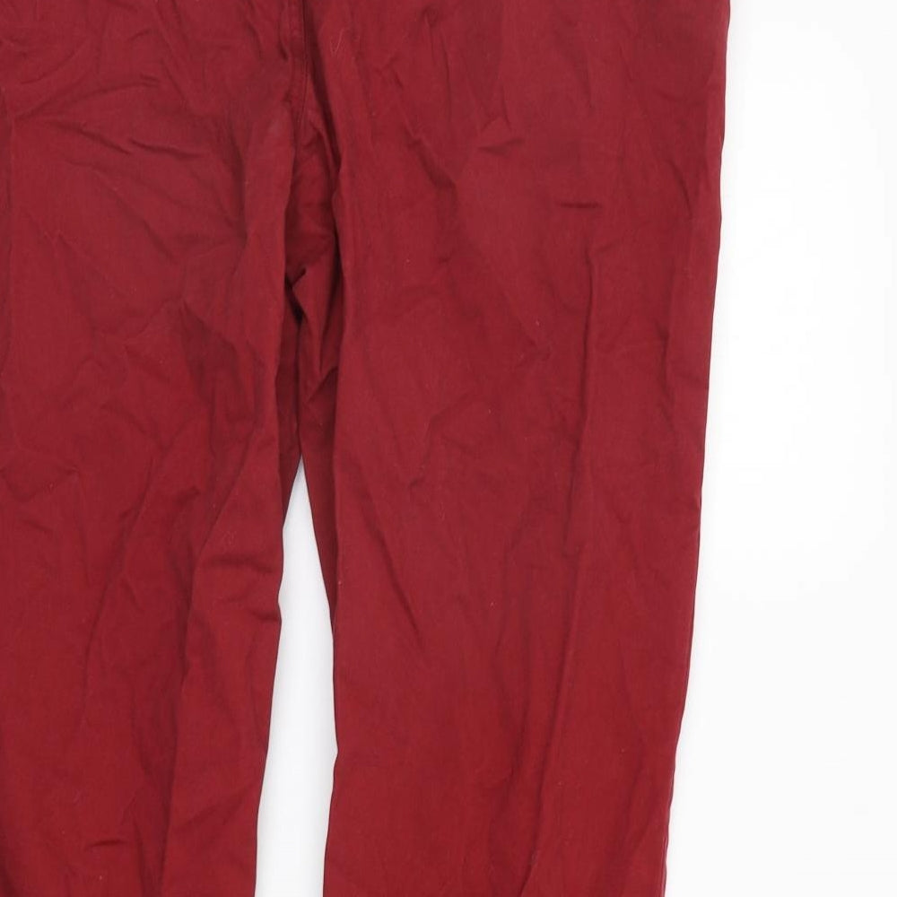John Lewis Mens Red   Trousers  Size 40 in L32 in