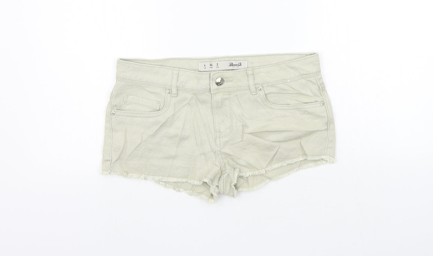 Divided Womens Beige   Cut-Off Shorts Size 6
