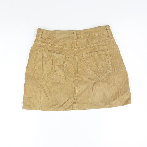 Topshop Womens Beige   A-Line Skirt Size 8