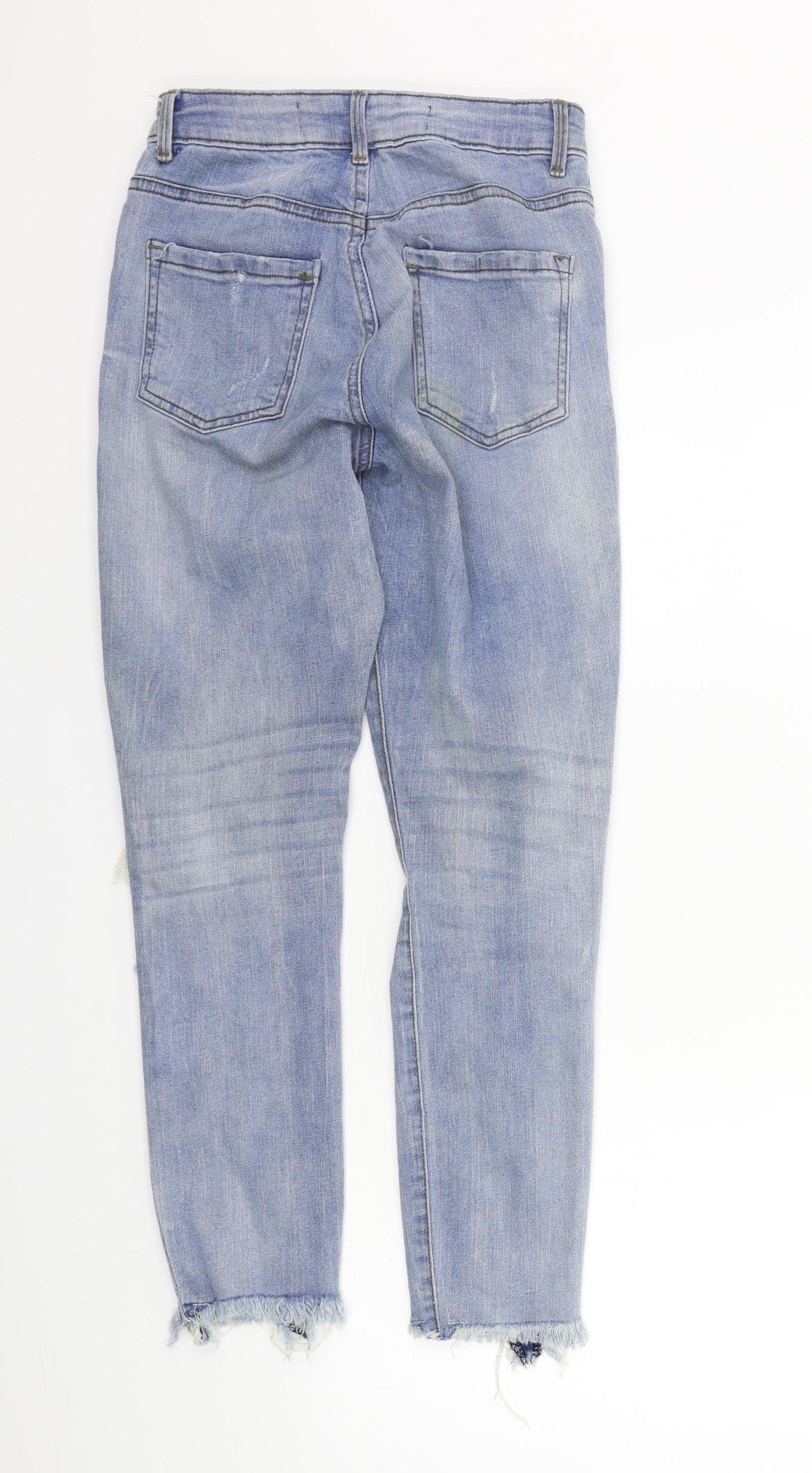 deniem co Womens Blue   Straight Jeans Size 8 L25 in