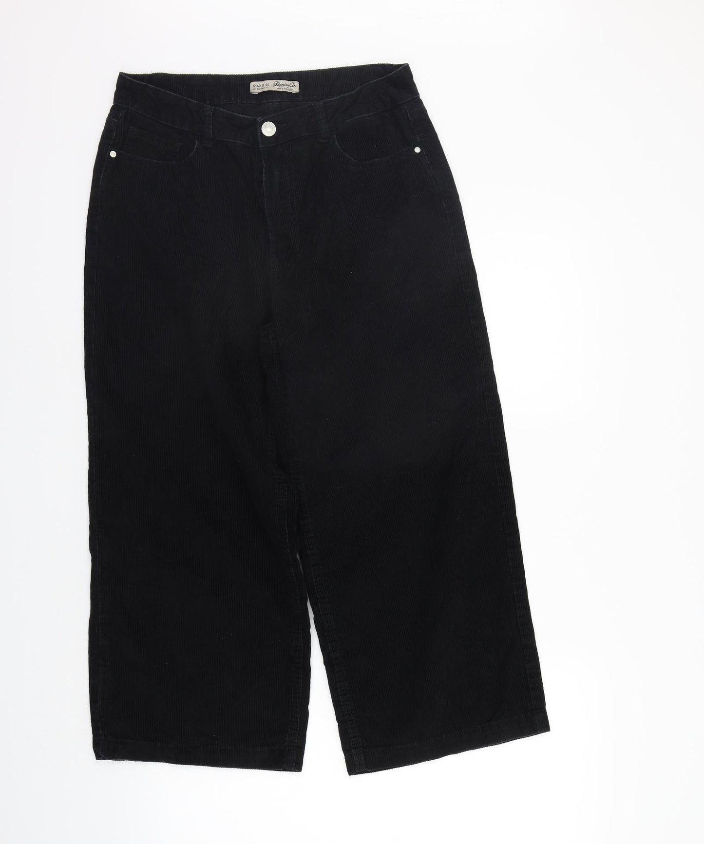 deniem & co Womens Black   Trousers  Size 12 L23 in