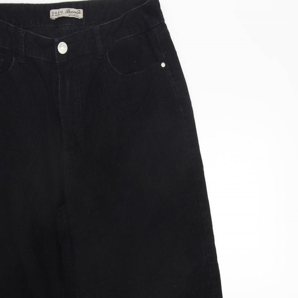 deniem & co Womens Black   Trousers  Size 12 L23 in
