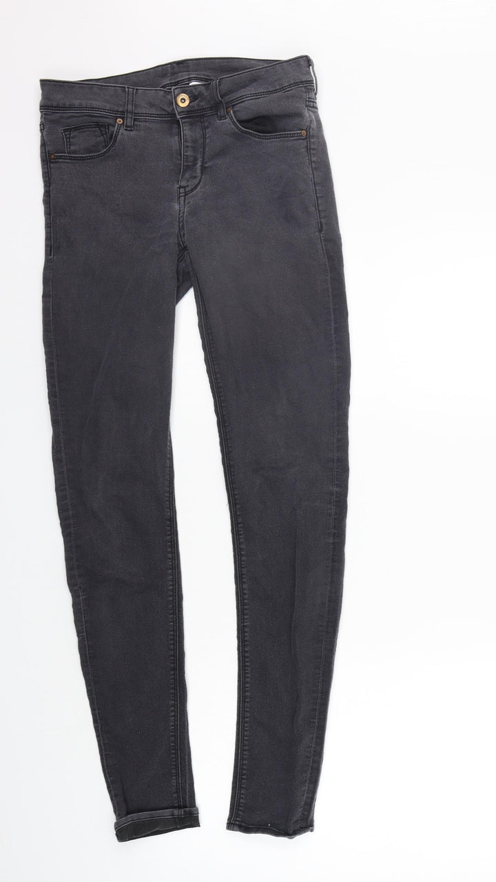 Divided Womens Grey Straight Jeans Size 12 L30 in