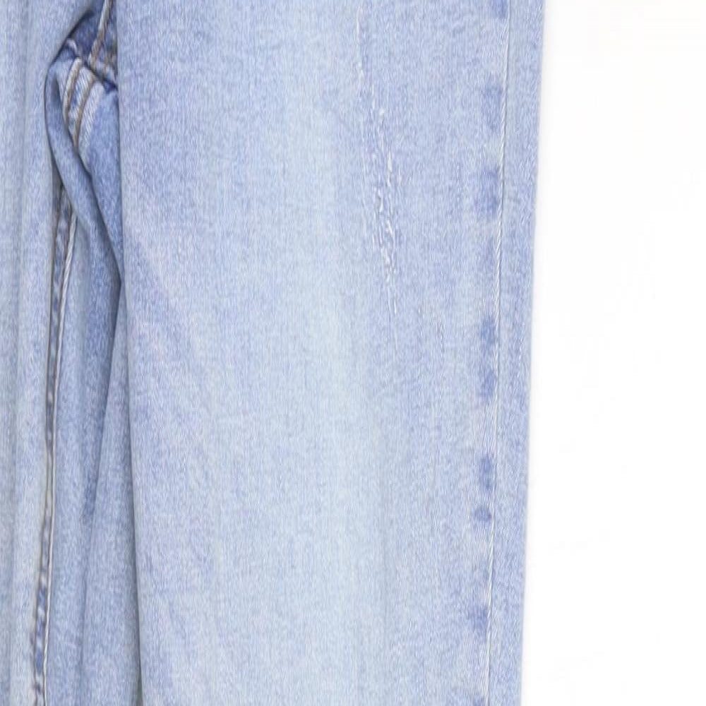 Missguided Womens Blue   Straight Jeans Size 10 L30 in