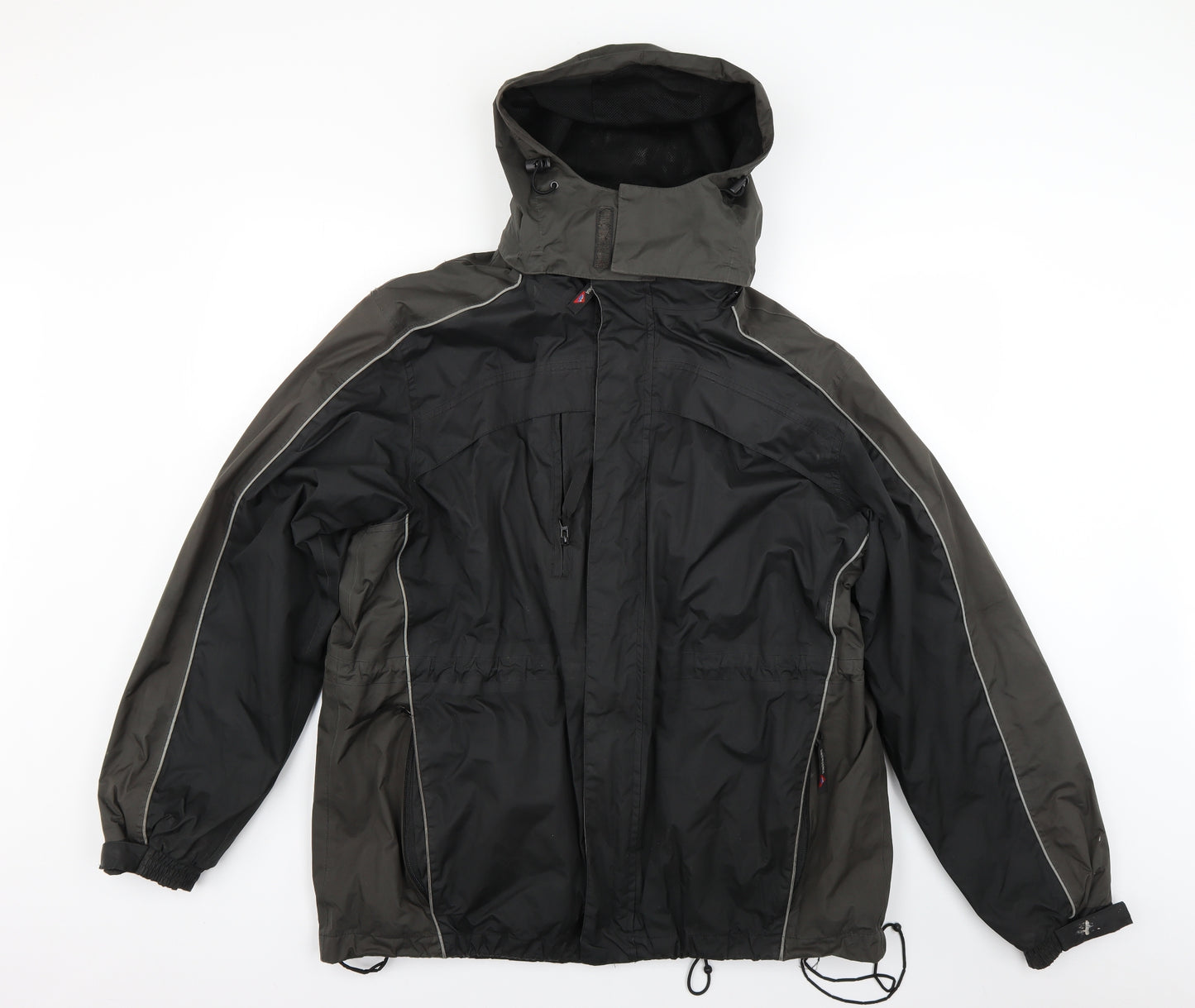 Snowdonia Mens Black  Canvas Windbreaker Coat Size L