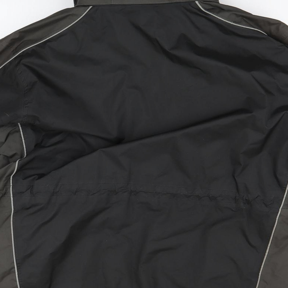 Snowdonia Mens Black  Canvas Windbreaker Coat Size L