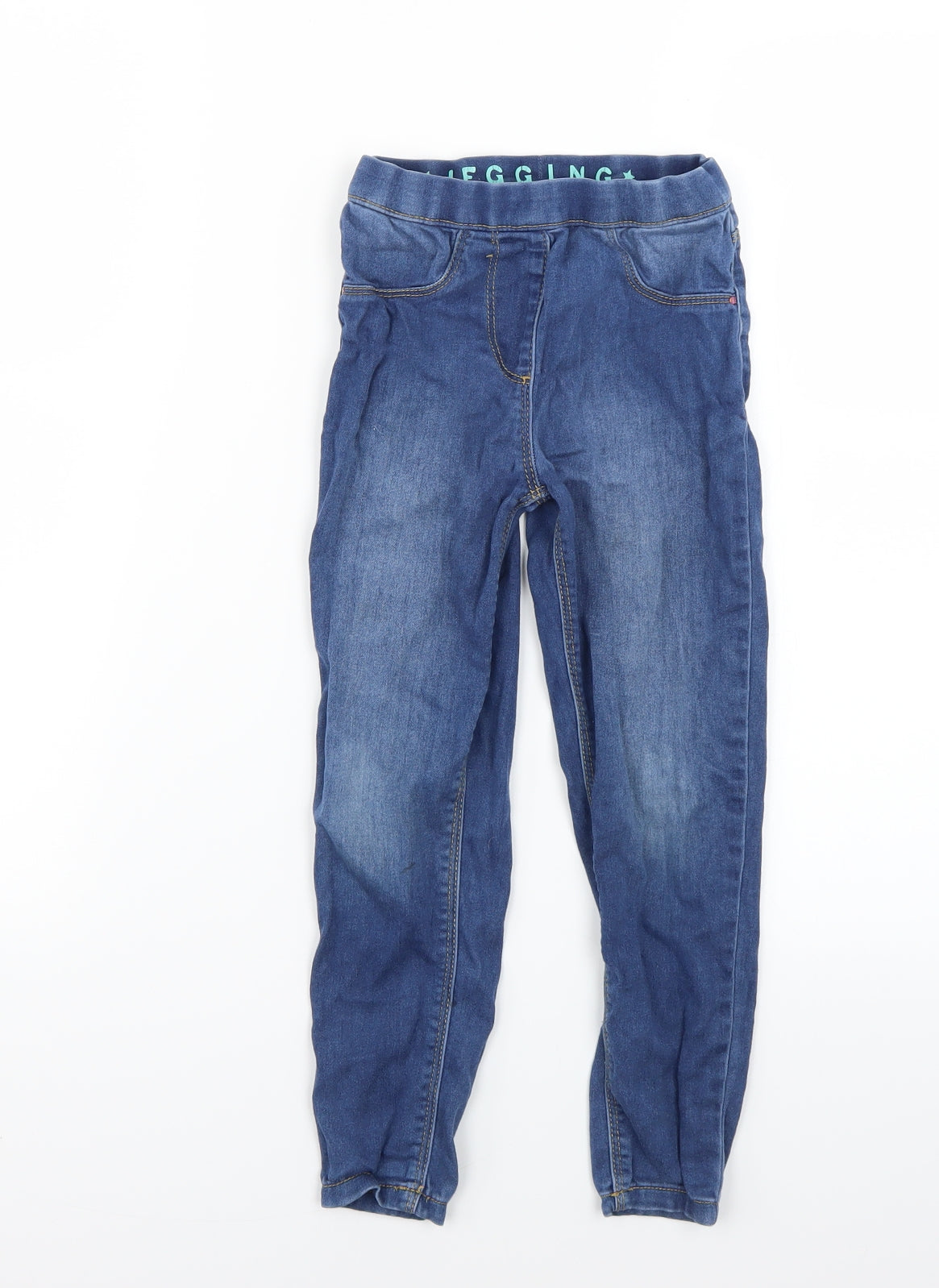 George Girls Blue  Denim Jegging Jeans Size 5-6 Years