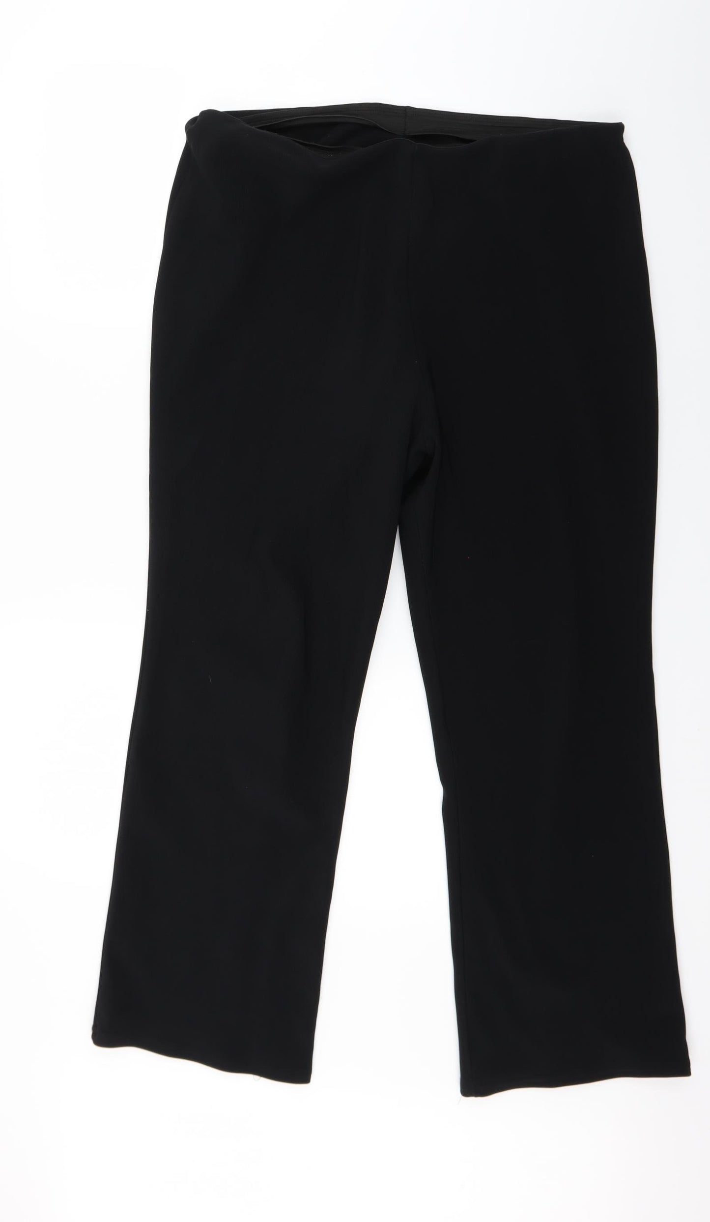 Preworn Womens Black   Cropped Trousers Size 16 L25 in