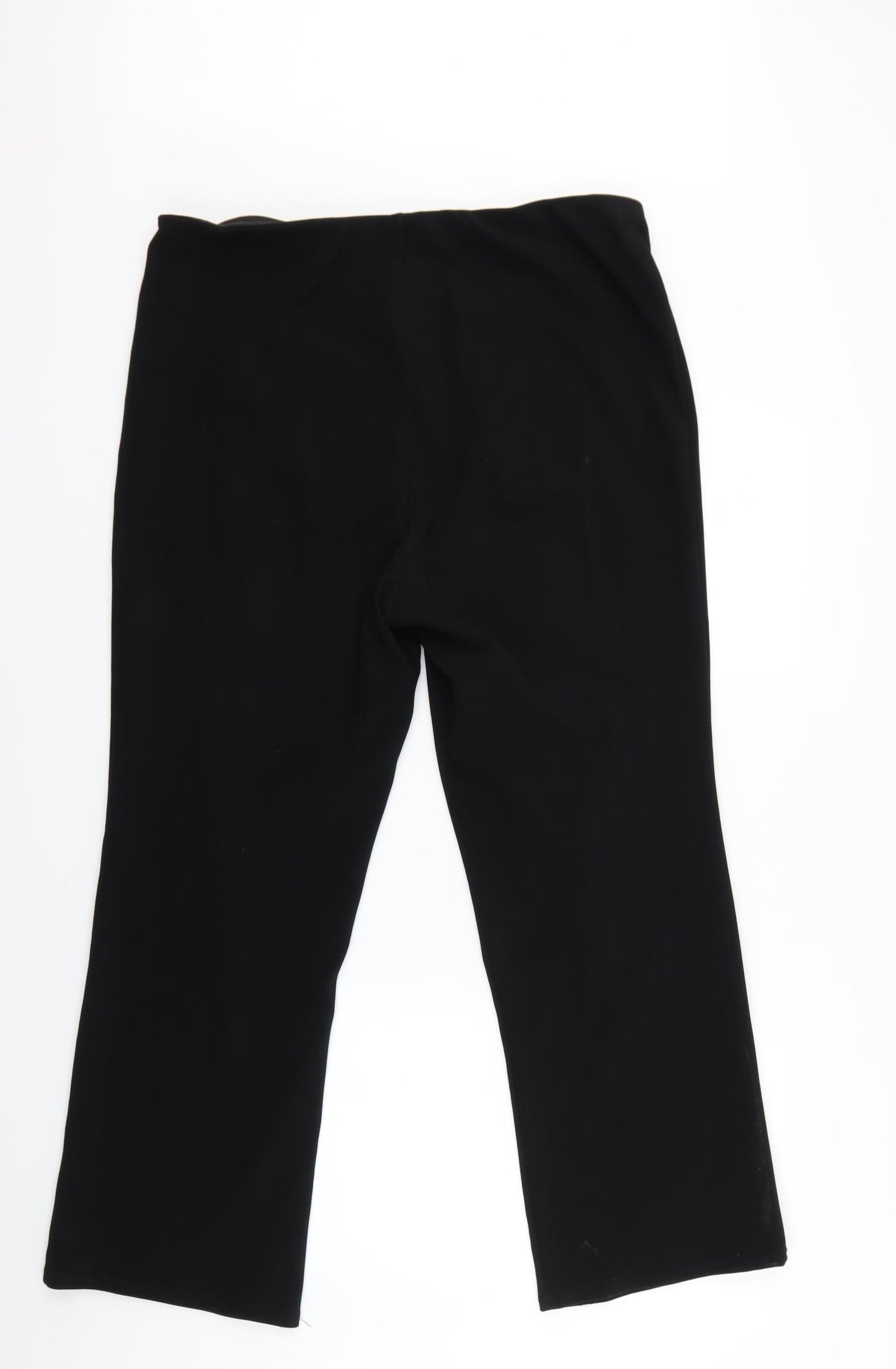 Preworn Womens Black   Cropped Trousers Size 16 L25 in