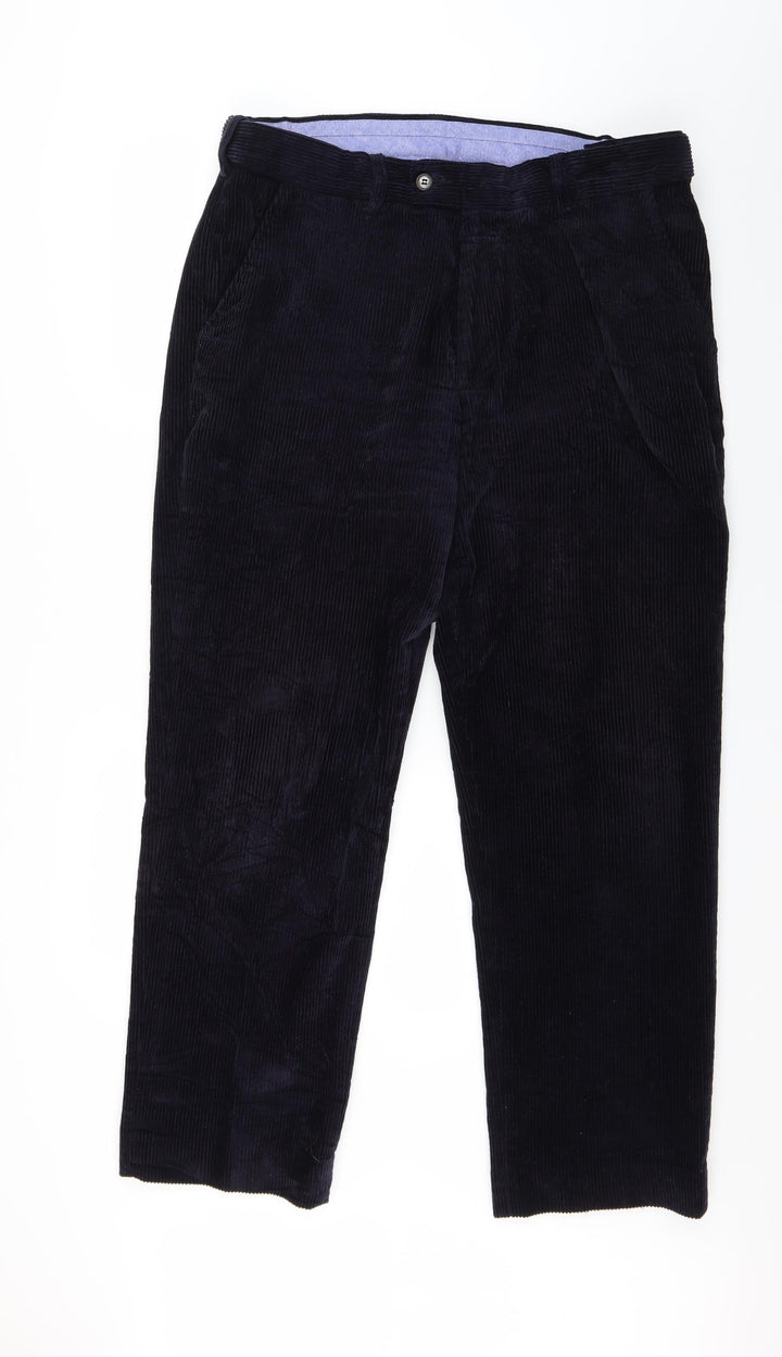 Skopes Womens Blue  Corduroy Trousers  Size 36 L29 in