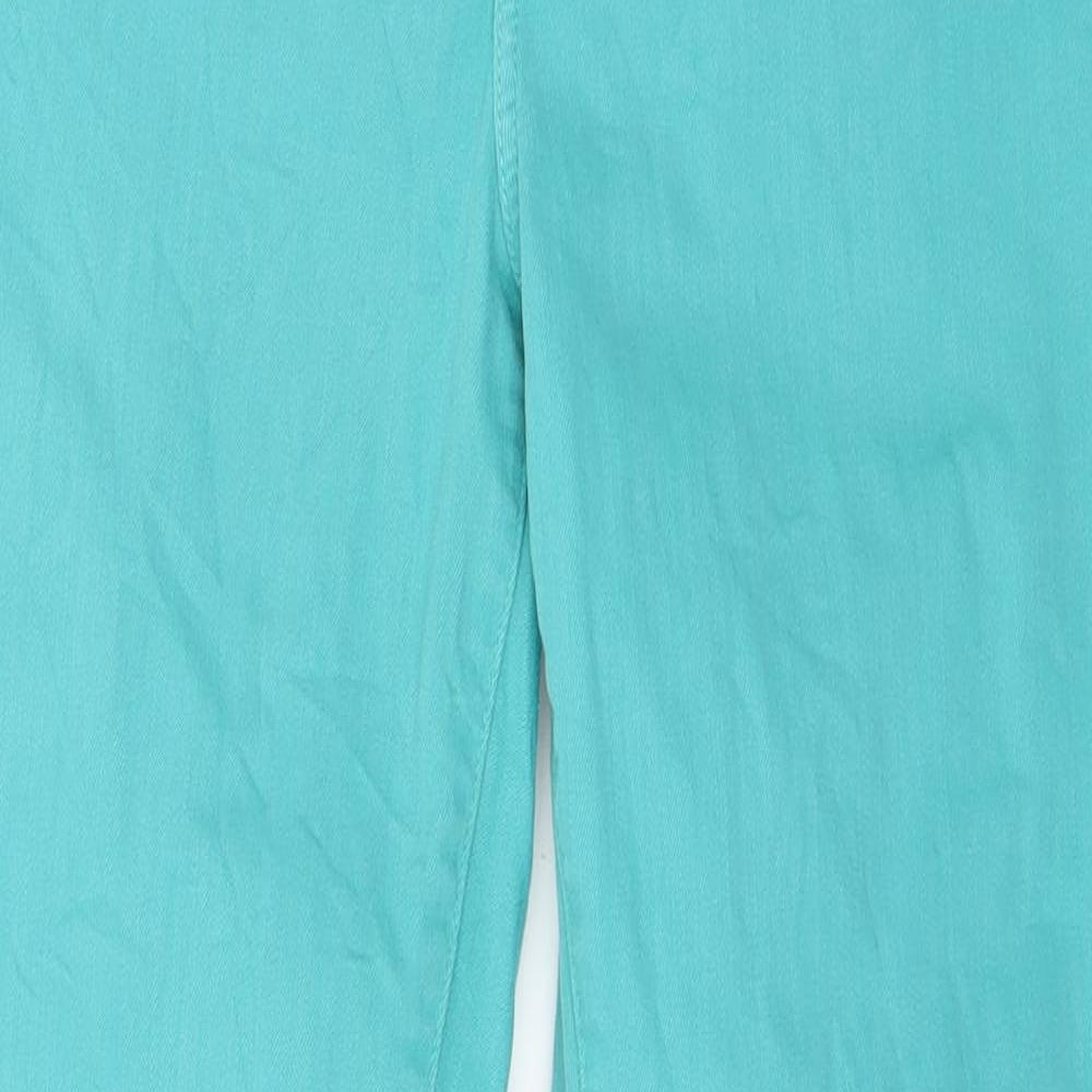 Crew Clothing Womens Green  Denim Skinny Jeans Size 14 L27 in