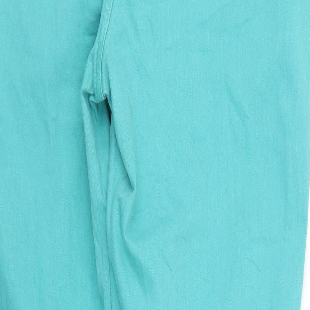 Crew Clothing Womens Green  Denim Skinny Jeans Size 14 L27 in