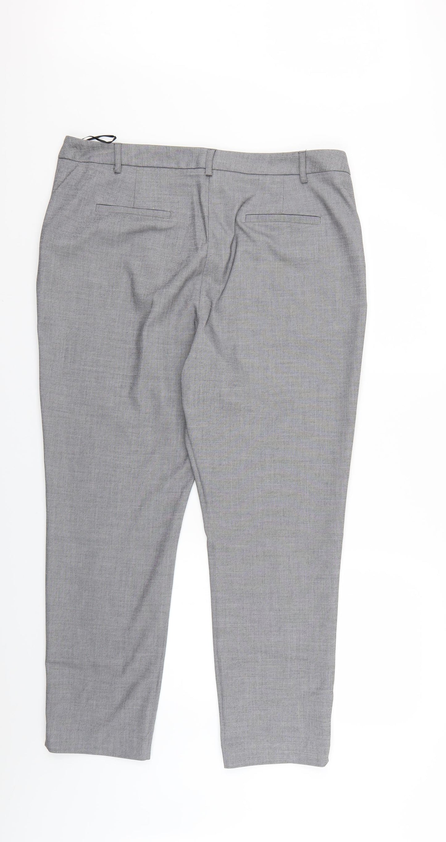 Papaya Womens Grey   Trousers  Size 16 L24 in