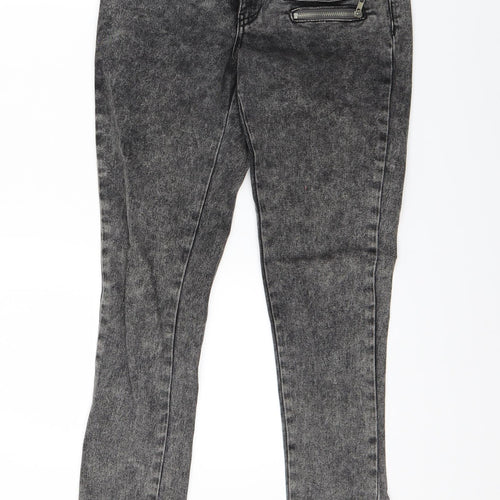 Primark Womens Black  Denim Skinny Jeans Size 6 L27 in