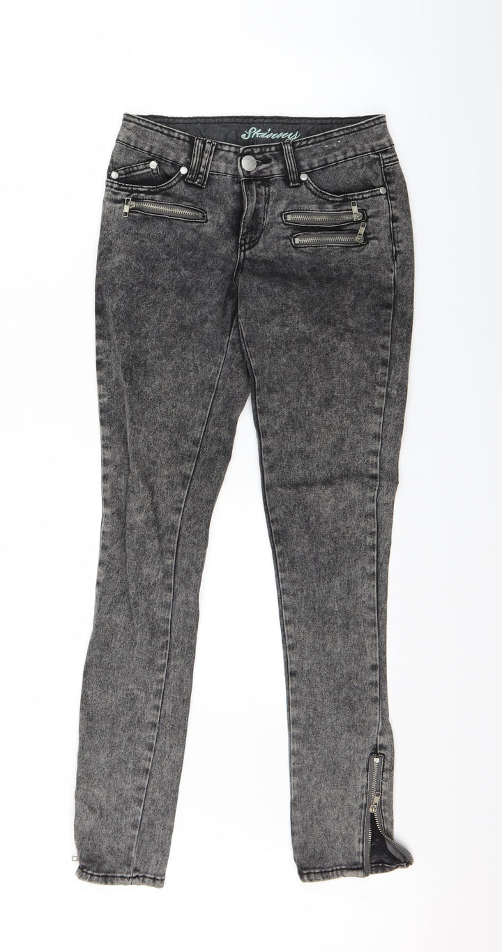 Primark Womens Black Denim Skinny Jeans Size 6 L27 in