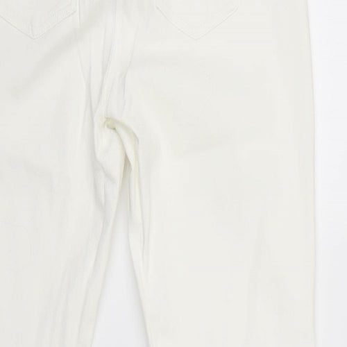 NEXT Womens White  Denim Skinny Jeans Size 14 L28 in