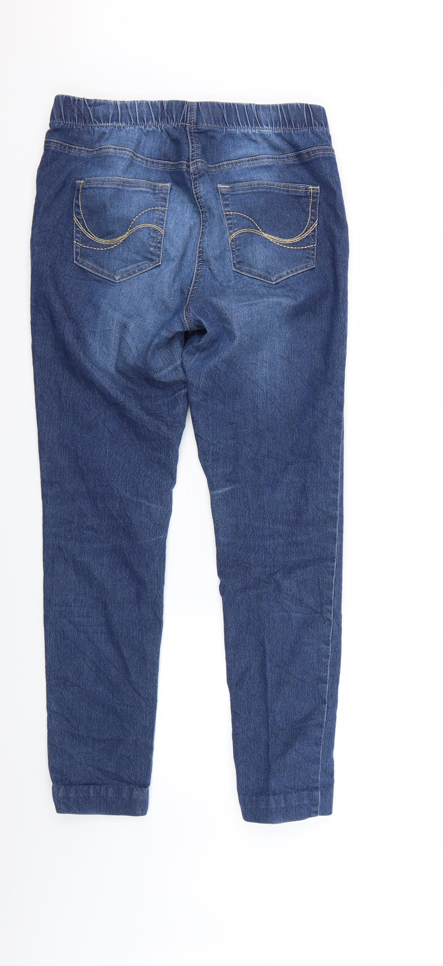 TU Womens Blue  Denim Jegging Jeans Size 14 L26 in