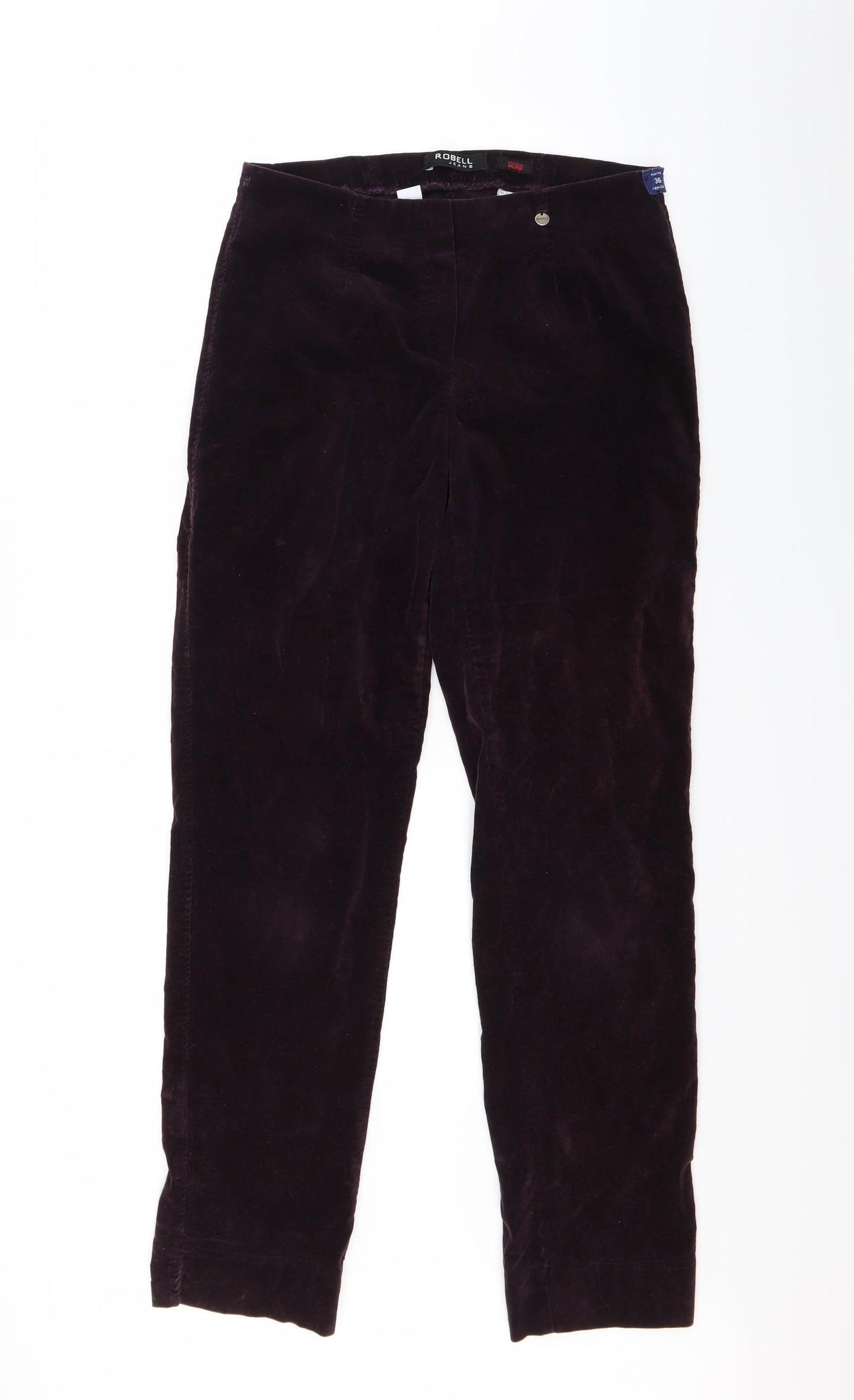 Robell Womens Red  Velour Jegging Jeans Size 10 L28 in
