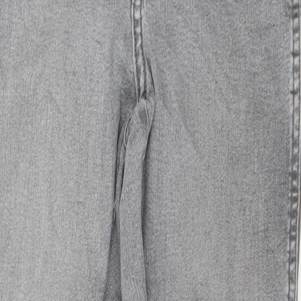 New Look Womens Grey  Denim Skinny Jeans Size 8 L25 in