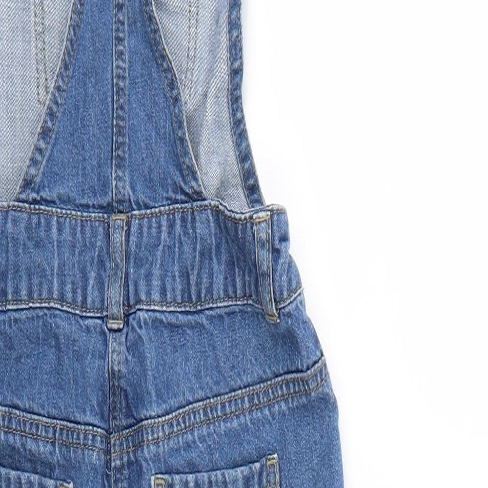 George Girls Blue  Denim Dungaree One-Piece Size 8-9 Years