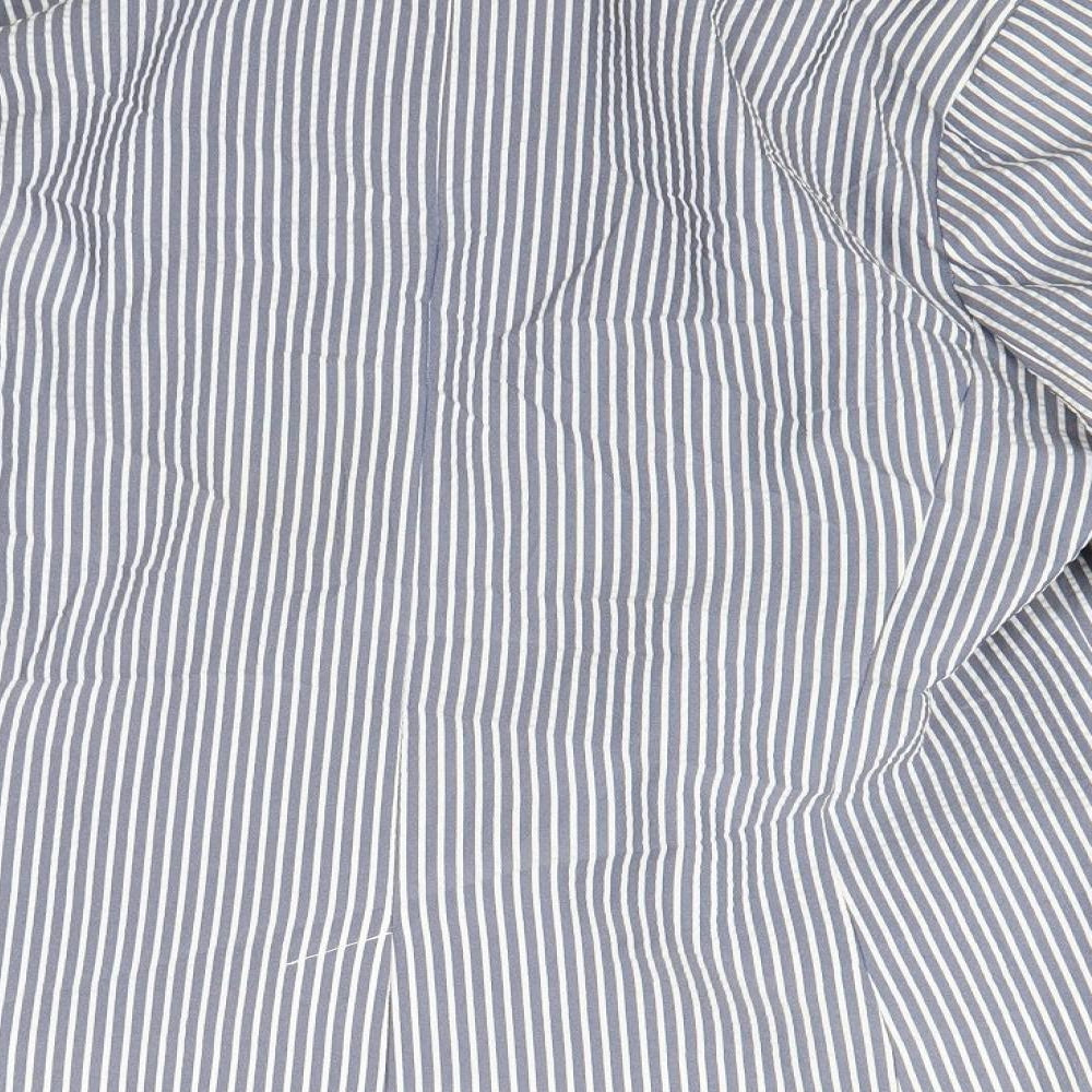 Atmosphere Womens Grey Striped  Jacket Blazer Size 18