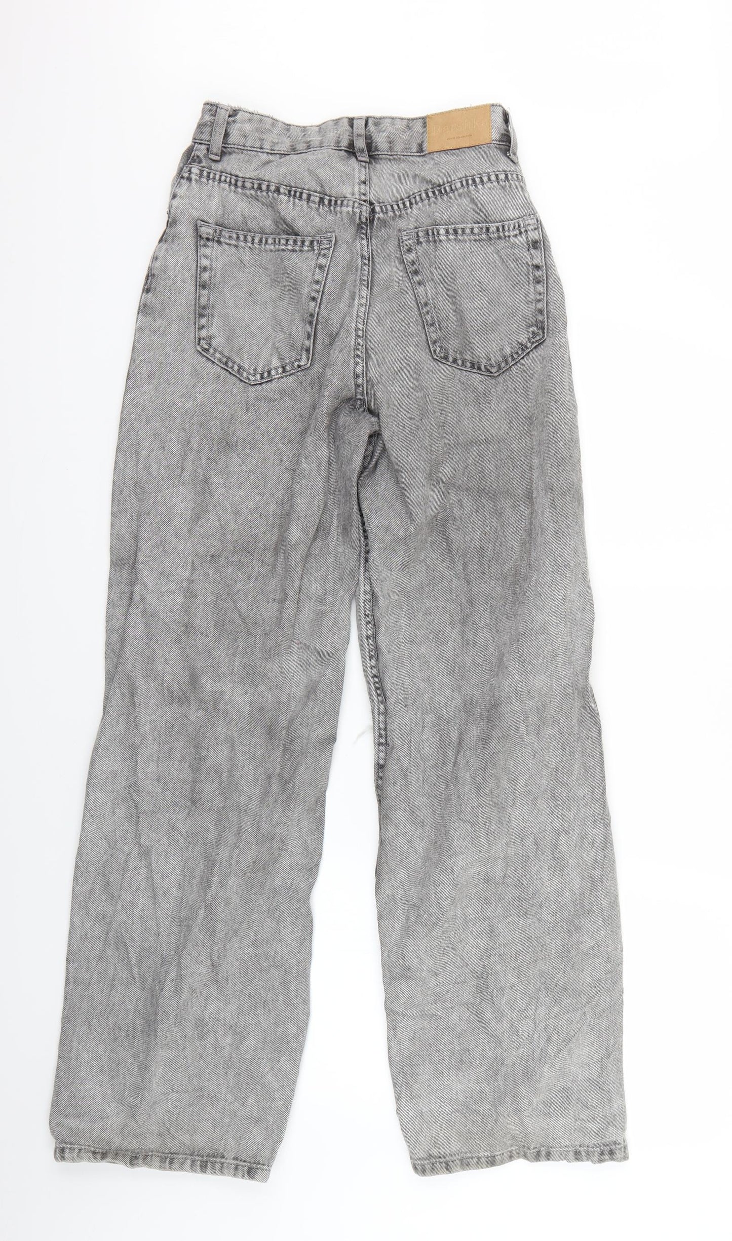 Bershka Womens Grey  Denim Bootcut Jeans Size 8 L28 in