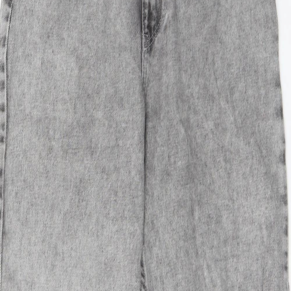 Bershka Womens Grey  Denim Bootcut Jeans Size 8 L28 in