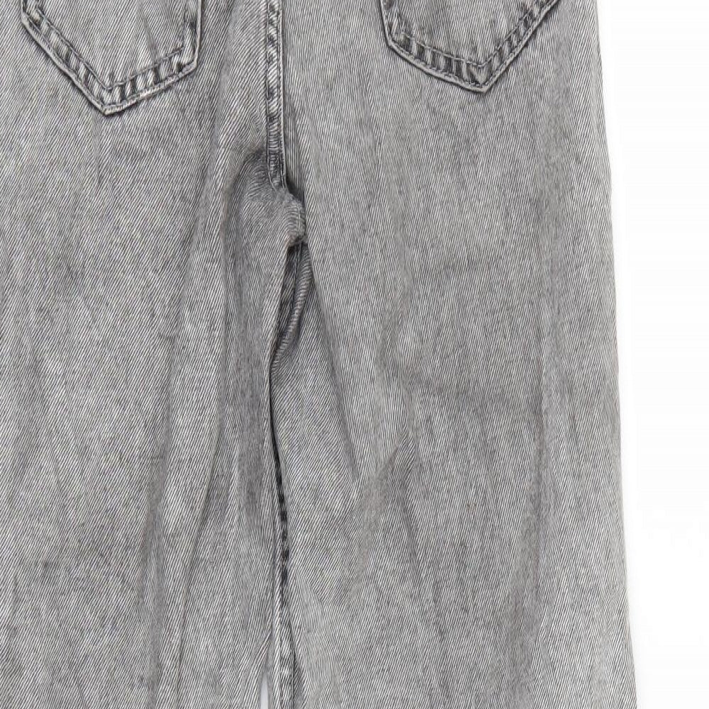 Bershka Womens Grey  Denim Bootcut Jeans Size 8 L28 in